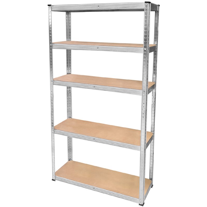 BRÜDER MANNESMANN rayonnage lourd, 5 tablettes, 2 pièces